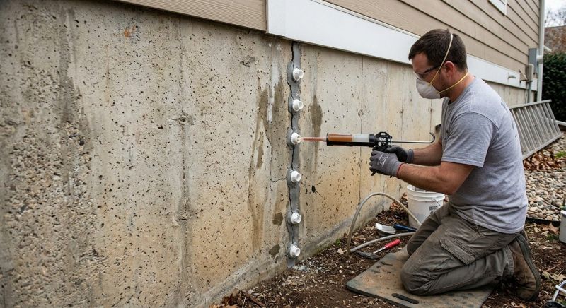 Basement Crack Repair in Berrien County, MI