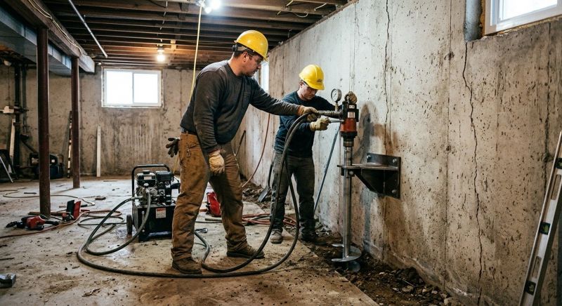 Basement Stabilization in Berrien County, MI