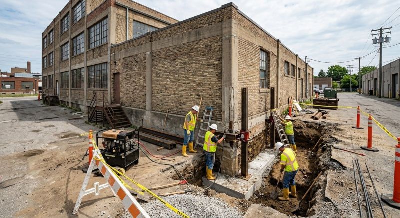 Building Foundation Repair in Union Pier, MI