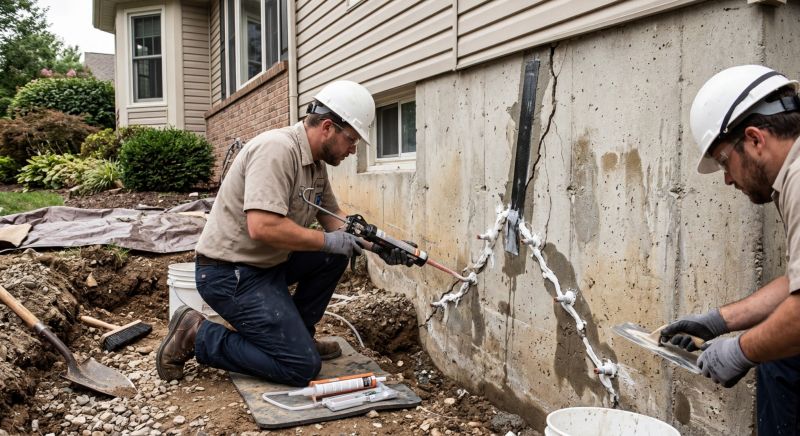 Cracked Foundation Repair in Buchanan, MI