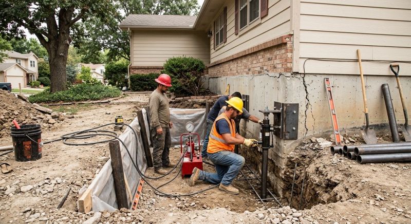 Cracked Foundation Repair in South Bend, IN