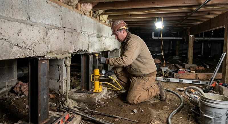Crawlspace Foundation Repair in Jones, MI