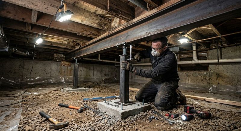 Crawlspace Structural Repair in Berrien County, MI