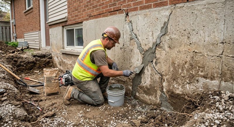 Foundation Crack Repair in Edwardsburg, MI