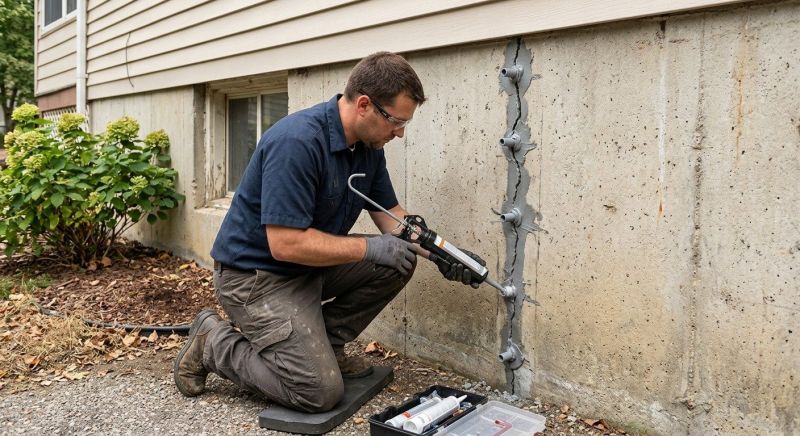 Foundation Crack Sealing in Berrien County, MI
