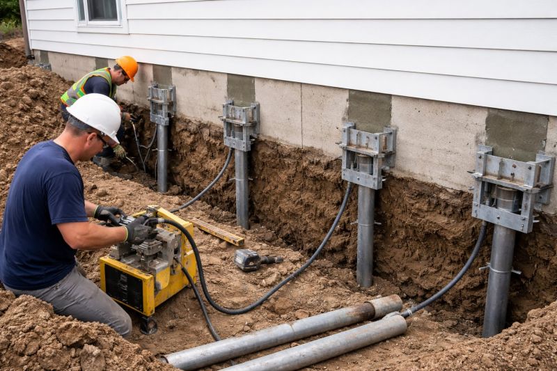 Helical Piers Installation in Berrien County, MI