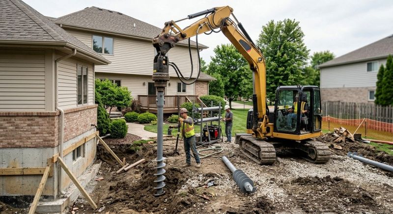 Helical Pile Installation in Berrien County, MI