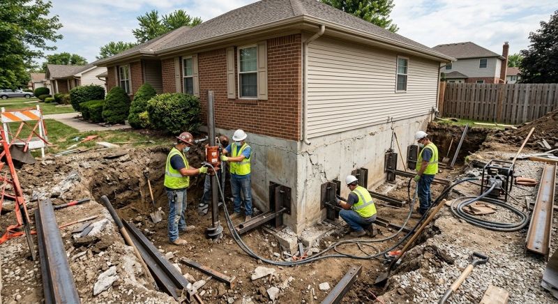 House Foundation Repair in Bristol, IN