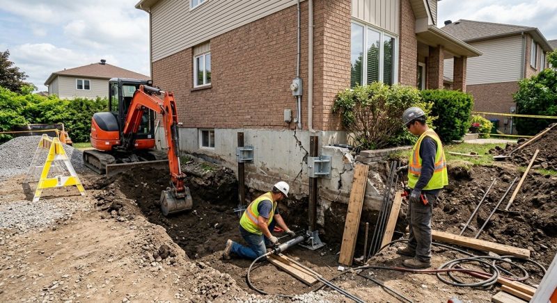 House Foundation Repair in Cass County, MI