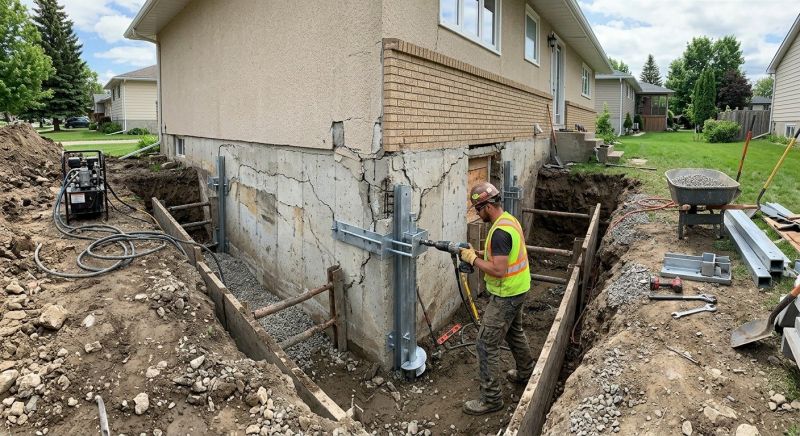 House Foundation Repair in Edwardsburg, MI