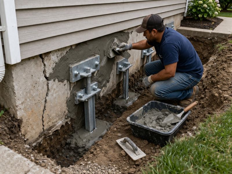 House Foundation Repair in Mishawaka, IN