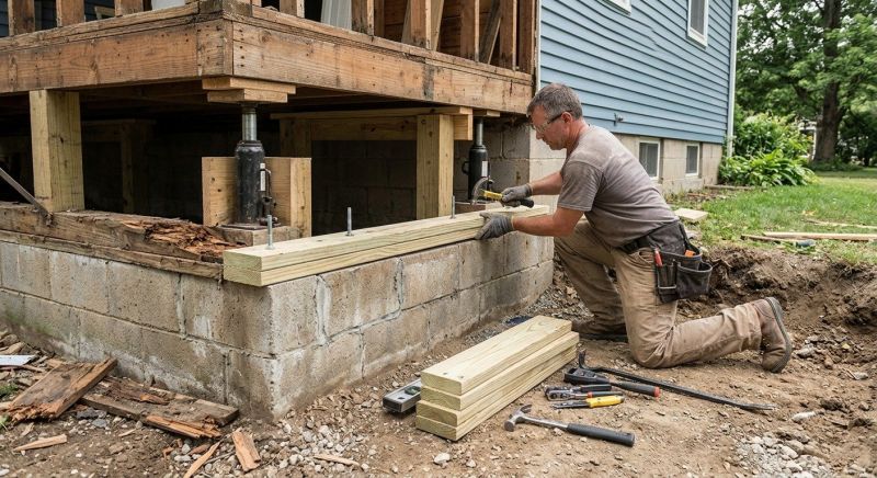 House Foundation Repair in Saint Joseph, MI