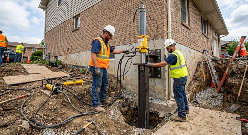 Settling Foundation Service in Bridgman, MI