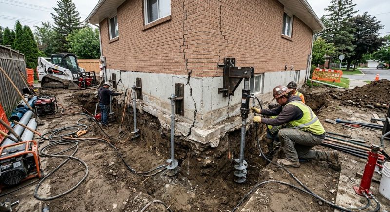 Sinking Foundation Repair in Elkhart, IN