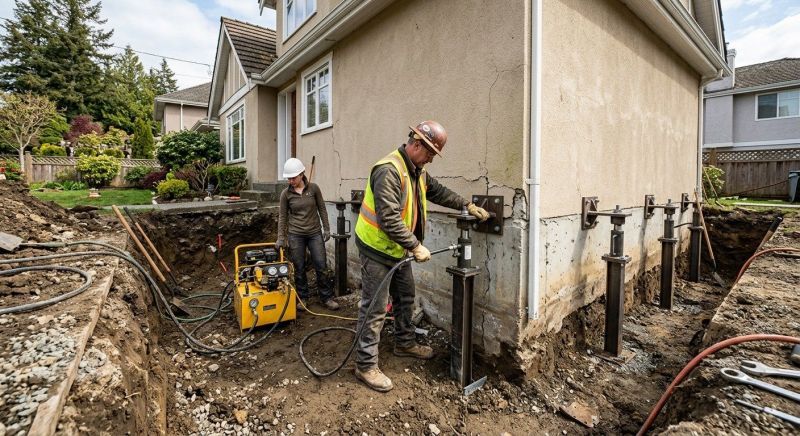 Sinking Foundation Repair in Berrien County, MI