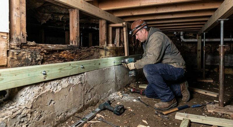 Sinking Foundation Repair in Stevensville, MI